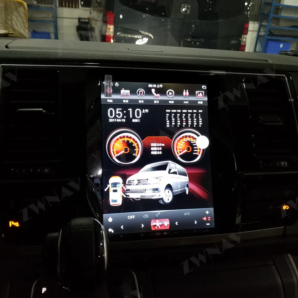 Автомобильный мультимедийный плеер PX6 большой экран в стиле Tesla Android 9 0 для Volkswagen VW