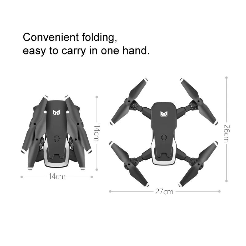 Мини Дрон 4K двойная камера 50x зум WIFI FPV летный Квадрокоптер две камеры KK6 дальний