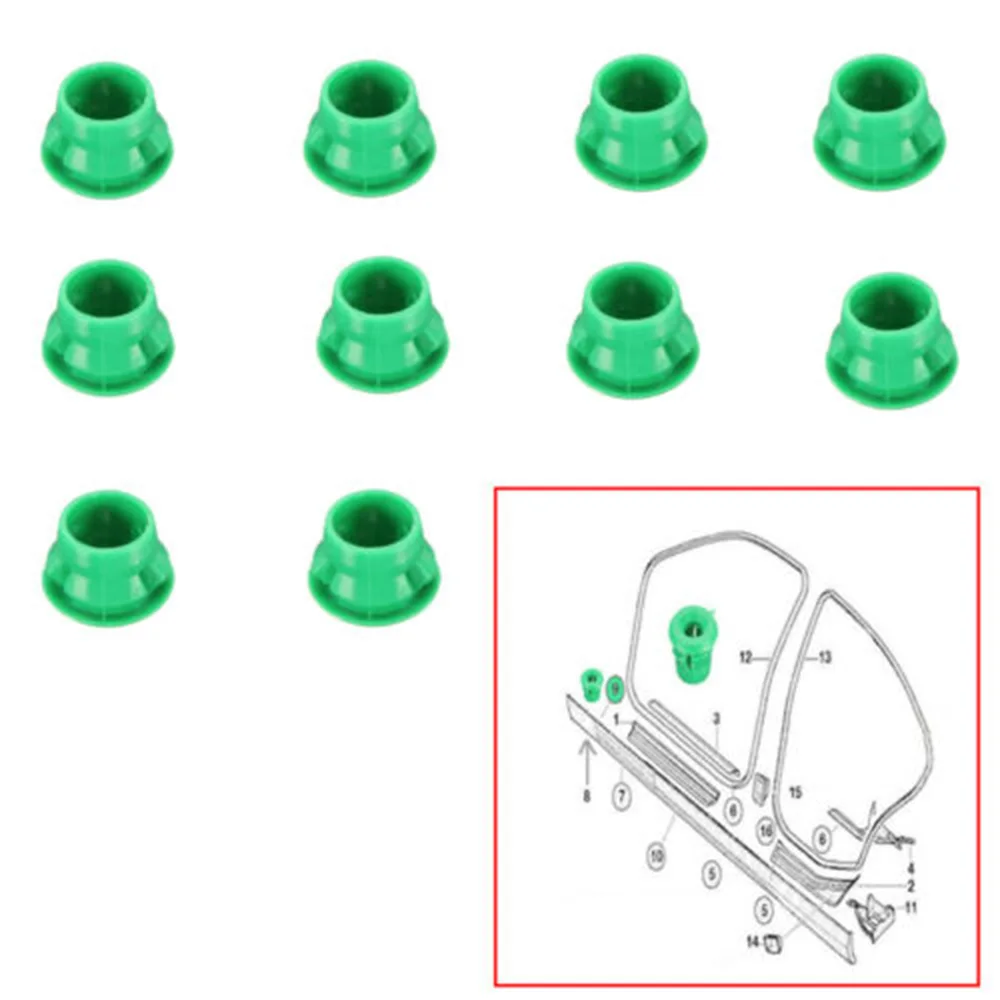 Запасные части зажимы для отделки W/ 10x Rocker Panel mould BMW E36 E46 E90 51711932996 + 51718184574 PA6|Клипсы