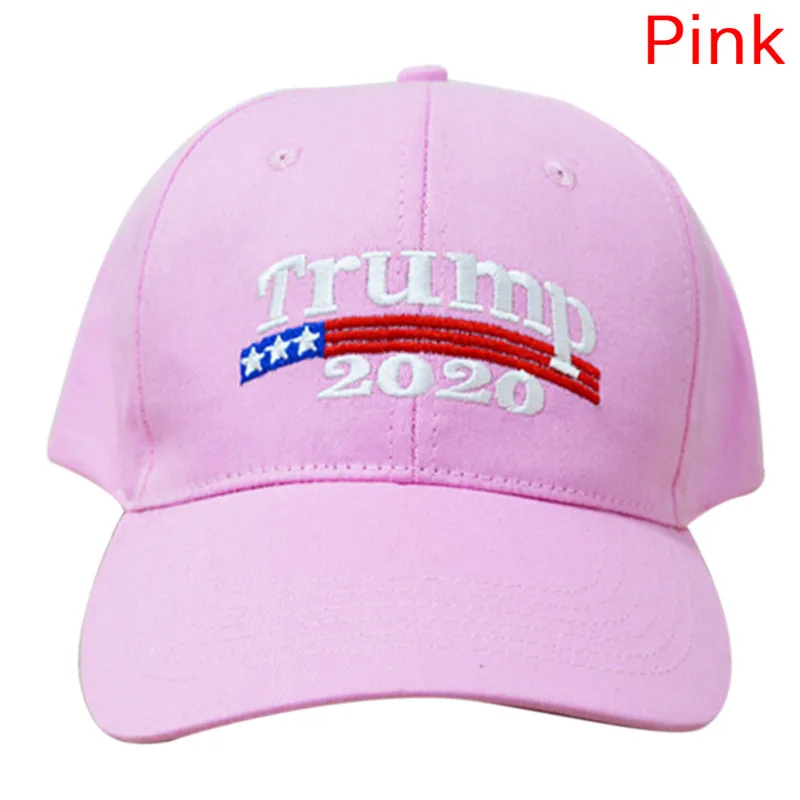 1 шт. высокое качество Trump Make America Great agne Donald Hat Черный Розовый Красный папа Кепка черный-топ - Цвет: Pink