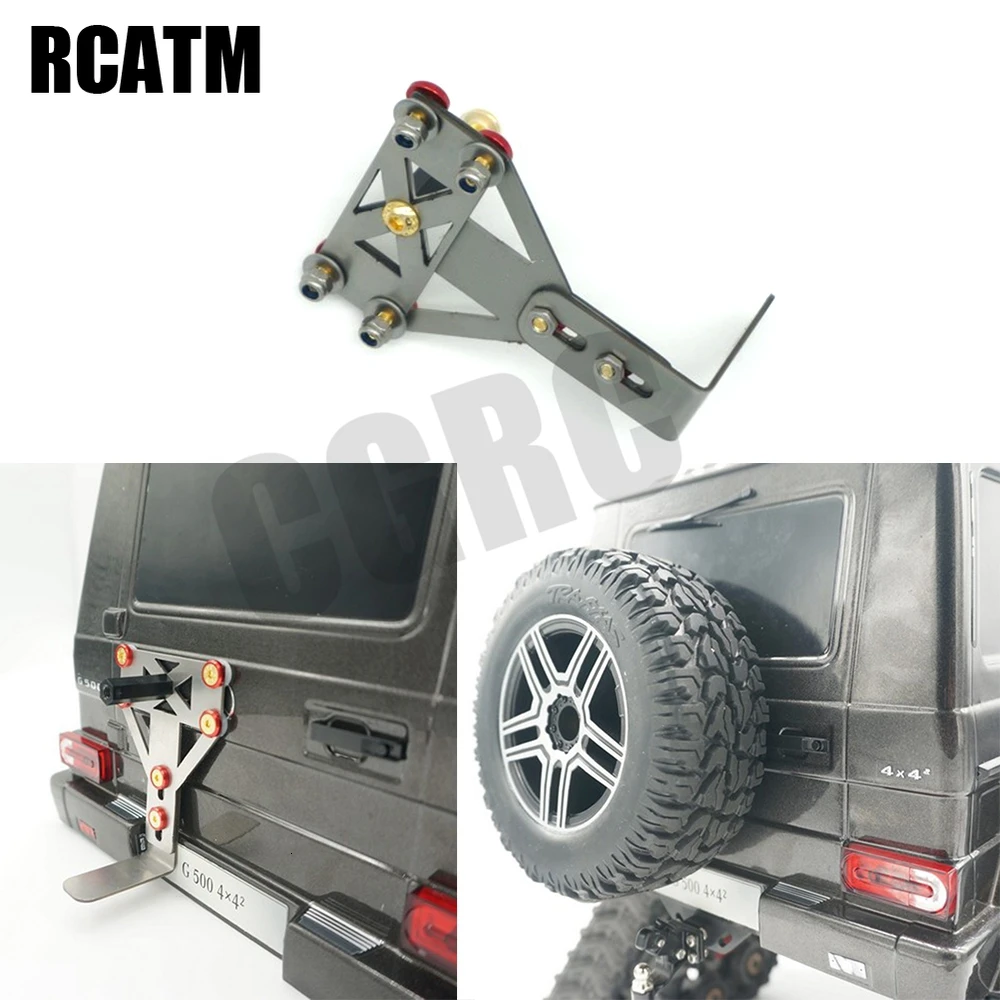 Металлическая опора для запасных шин 1/10 RC Crawler Car Traxxas TRX4 4X4 G500|Детали и аксессуары|