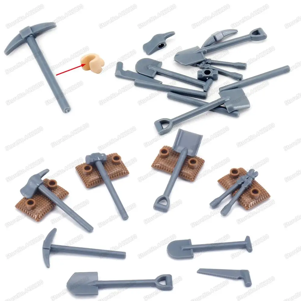 Конструктор городской в сборе инженерные фигурки набор инструментов Moc