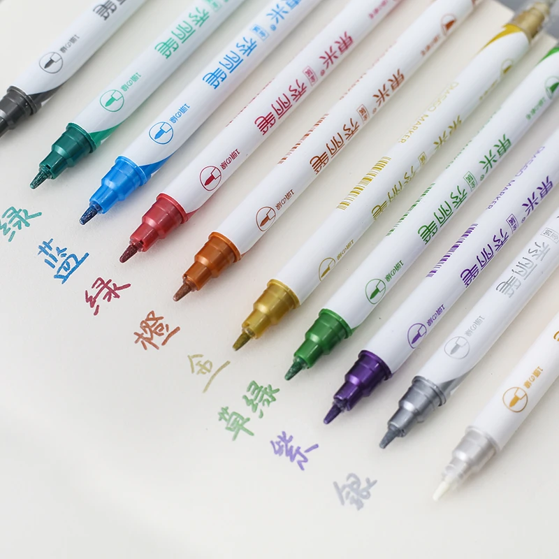 

Набор фломастеров двусторонних на водной основе, набор ручек в стиле ретро для рисования акварелью, тонкий лайнер