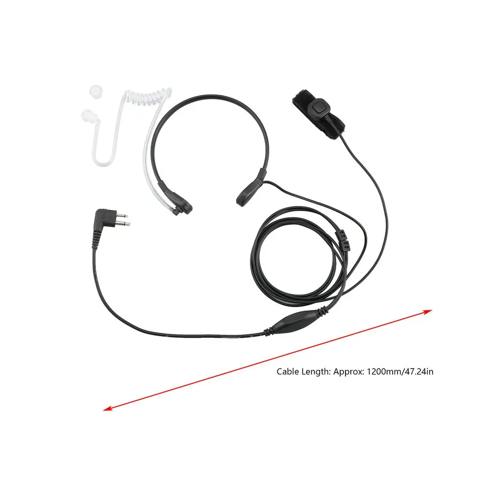 Гибкий горловой микрофон Микрофон Скрытая Акустическая трубка наушники