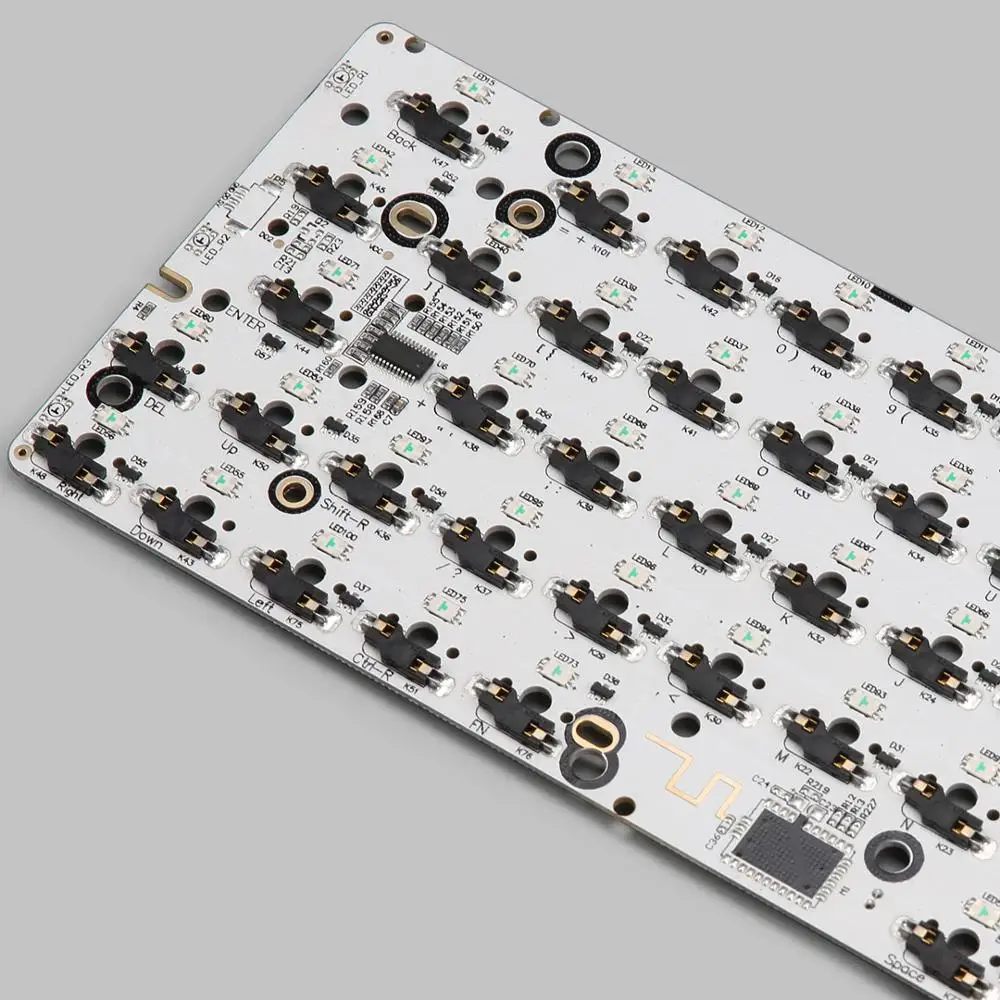 KBDfans Новое поступление GK64 pcb RGB 60% 64 клавиши Горячая замена PCB diy механическая клавиатура hotswap разъем