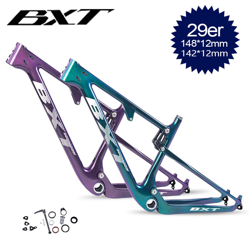 BXT велосипедная углеродная mtb подвесная рама 29er bicicletas горный велосипед ударная