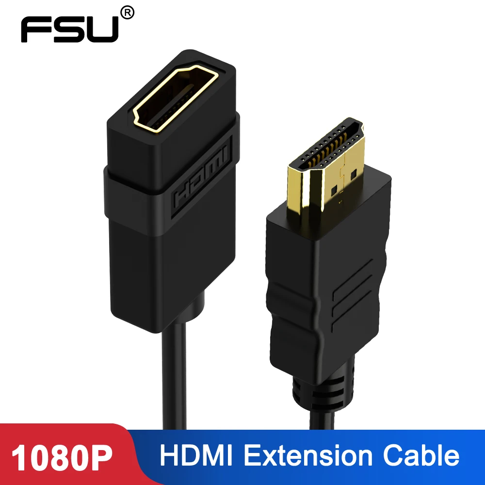 

3FT HDMI Extension Cable Male to Female 0.5M 1M Connector Adapter Port 1080P HDMI Extended Cable For HD TV LCD Laptop Projector