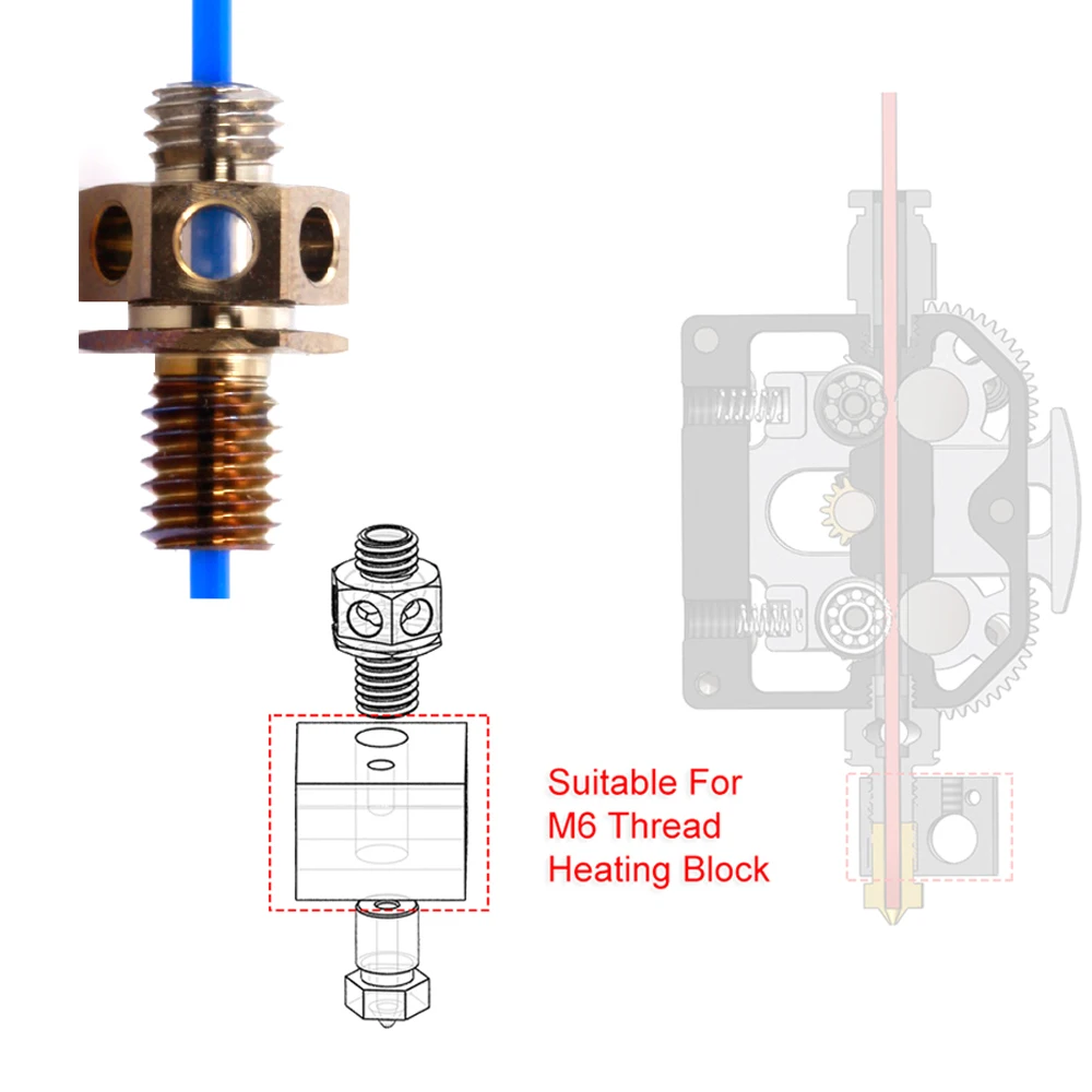 

TC4 Titanium Alloy Conversion Adapter Suitable For OMG V2 M6 Threaded Butt Heating End Connection