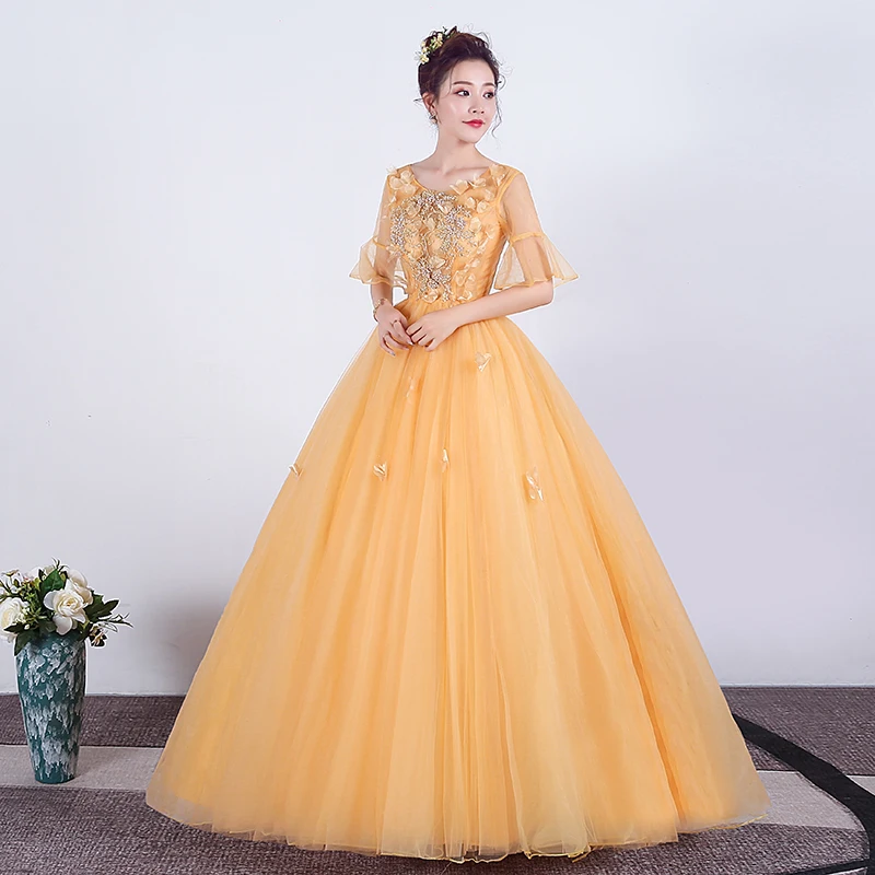 Пышные платья с рукавами и глубоким вырезом из тюля с кружевом, бальное платье vestidos De Quince Anos