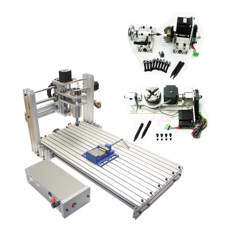 USB CNC 6030 5 осевой фрезерный станок с ЧПУ для резьбы по дереву 4 й Осью|Фрезы дереву| |