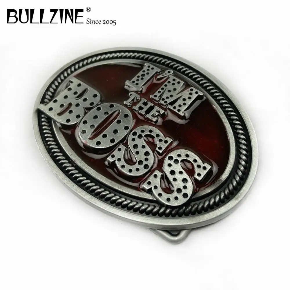 В Bullzine модные я Босс пряжки ремня с оловянной отделкой FP-03007 подходит для детей на