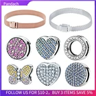 Шармы-Клипсы из серебра 100% пробы, 925 пробы