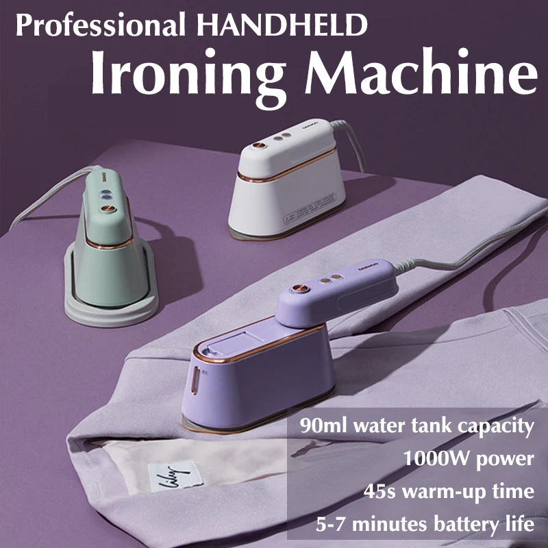 

220V Electric Garment Steamer Handheld Steam Iron Hanging Ironing Home Travel Clothes Ironing Machine 1000W Steam