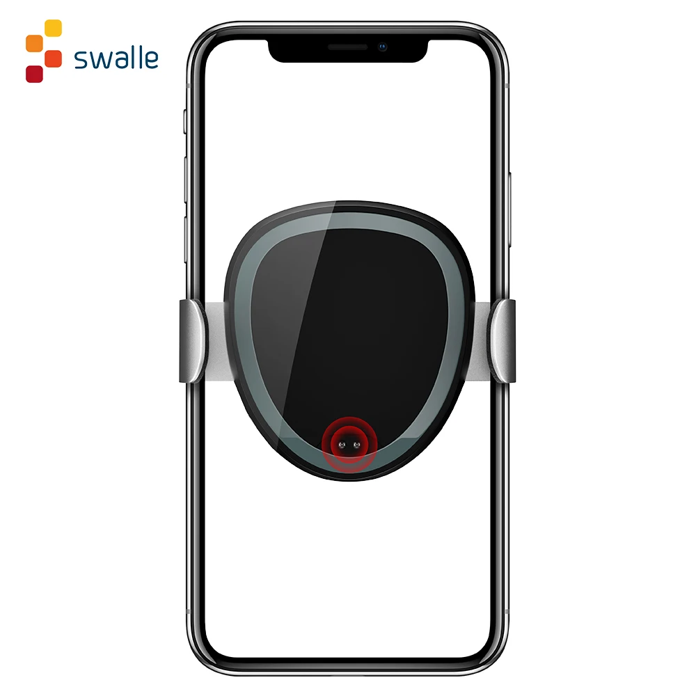 

Автомобильное беспроводное зарядное устройство Swalle, автомобильный держатель для сотового телефона мобильный телефон, 15 Вт, быстрая зарядк...