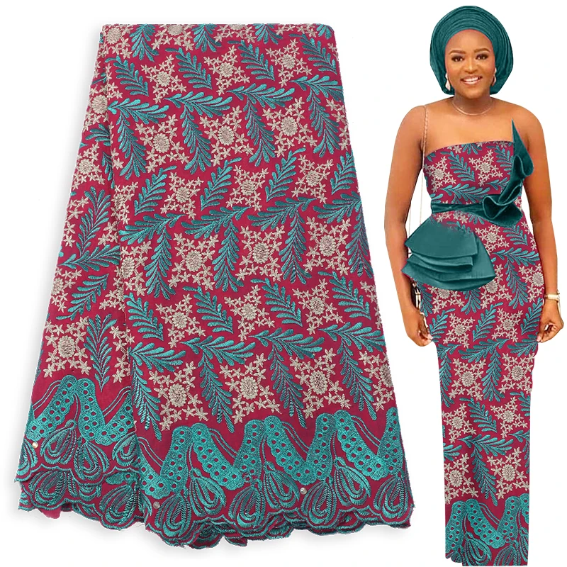 Ткань ткань 2023, последняя нигерийская стандартная вышивка, африканская кружевная ткань 2,5 ярдов