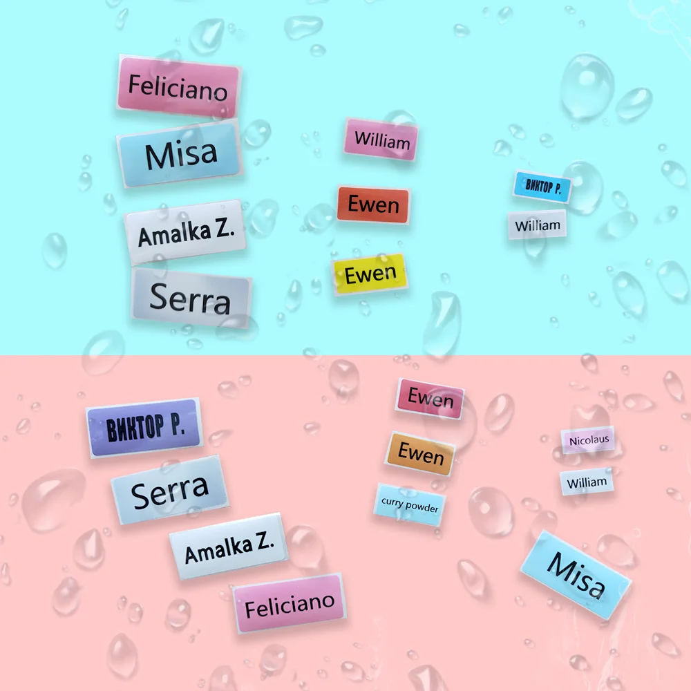 Наклейки с именем цветные водонепроницаемые разные размеры на заказ | Дом и сад