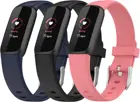 Силиконовый ремешок для смарт-браслета Fitbit Luxe, роскошный спортивный дышащий ремешок для люксового металлического ремешка из нержавеющей стали