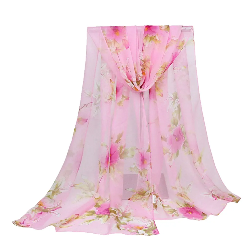 Модные женские туфли в богемном стиле с цветочным принтом длинный шарф Шея