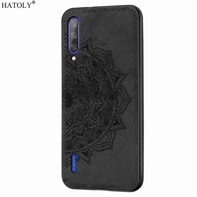 Black Для Xiaomi mi A3 чехол Red mi 7 8A Note 8T CC9 Pro Чехол TPU рамка тканевая задняя крышка mi A3 телефон бампер чехол для Xiaomi mi A3 - Цвет: Black