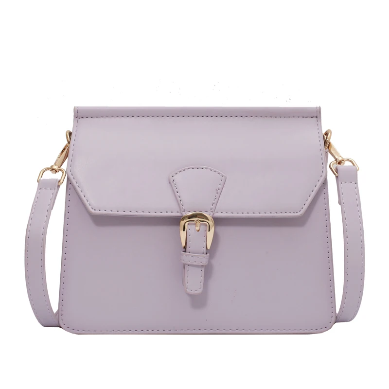 

Small Simple Solid Color Pu Leather Crossbody Bags For Women 2021 Summer Design Female Luxury Shoulder Handbags And Purses