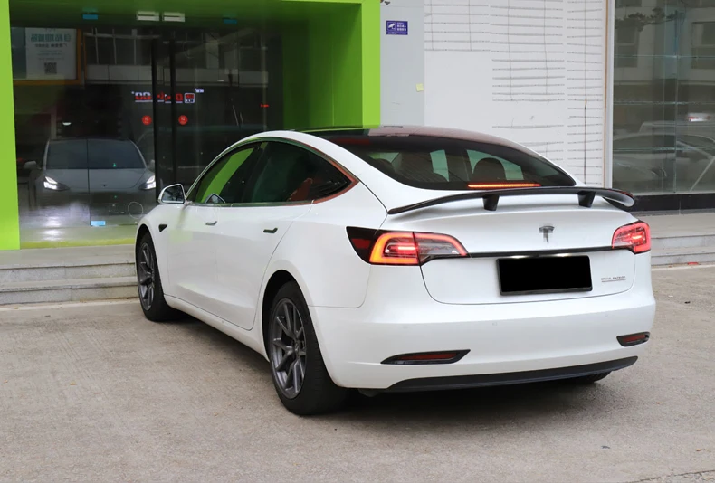 LUCKEASY крыло багажника из углеродного волокна спойлер для Tesla модель 3- купе производительность спойлер крыло самолета крыло хвост