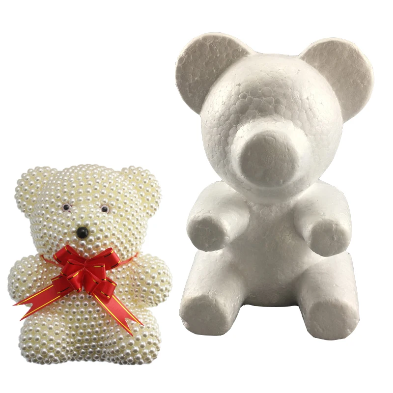 

DIY Valentine's Day Gift Foam Bear Mould Lucky Dog Mould Artificial Imitation Pearl Bear Mould Wedding Home Decoration
