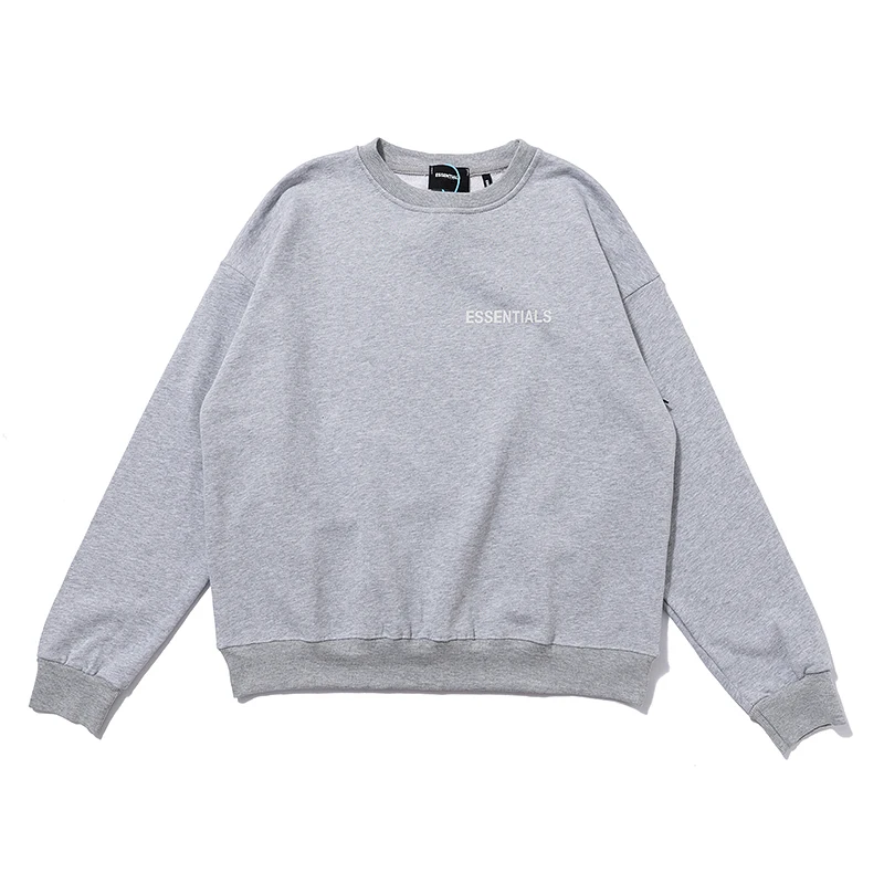 

Autumn Hoodies New Essentials Small Logo Print 3M Reflection Sweatshirts Men High Quality Oversize Pullover Streetwear