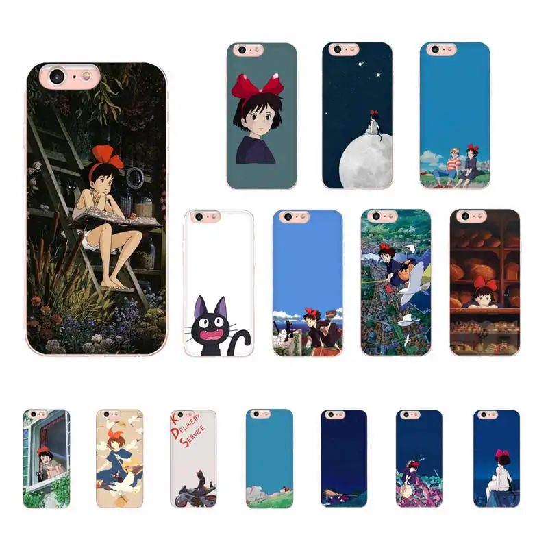 

MaiYaCa Cartoon Studio Ghibli Kiki's Delivery Service Phone Case for iPhone 11 12 pro XS MAX 8 7 6 6S Plus X 5S SE 2020 XR case