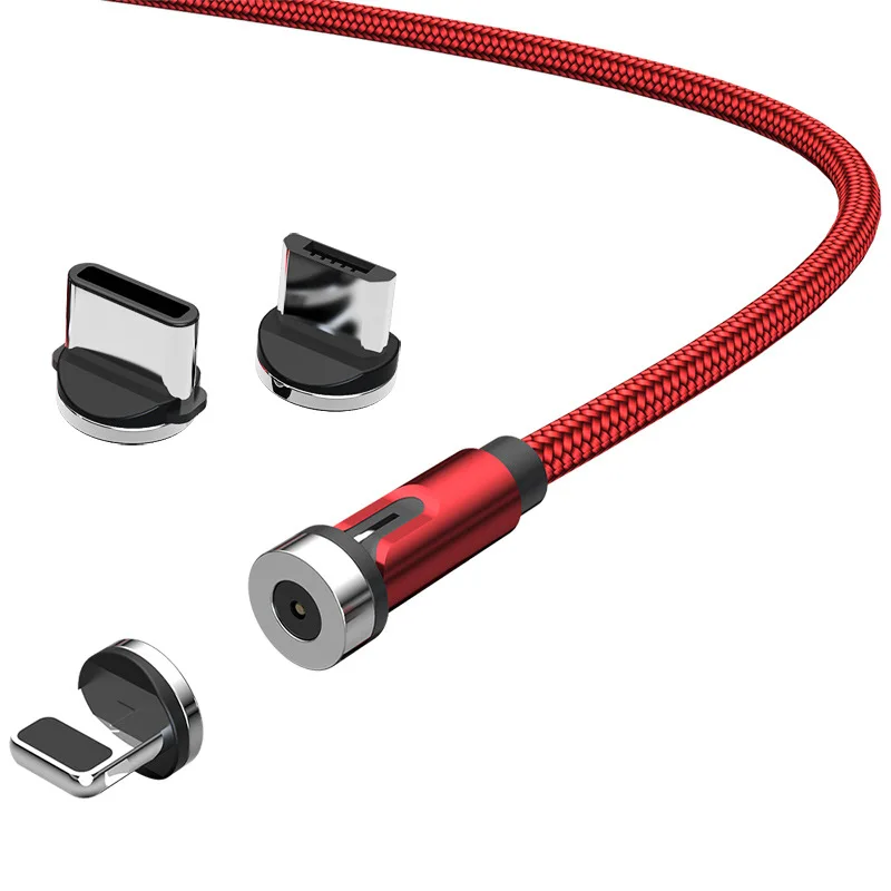 

LED Magnetic Micro USB Cable For iPhone Samsung Xiaomi Android Fast Charging Magnet Charger Type C Cable Mobile Phone Cord Wire