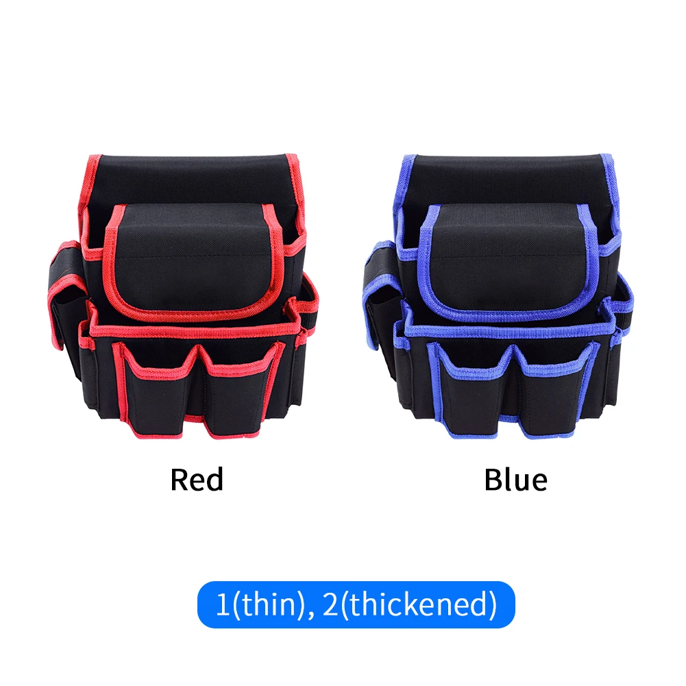 

With Waist Belt Work Apron Pouch Tool Bag Multi Pocket Adjustable Storage Electrician Construction Gardening Multifunctional