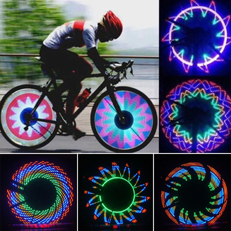 32LED велосипедные фонари спицы двухсторонние части оборудования для верховой езды подходят для велосипедов ≥ 20 дюймов