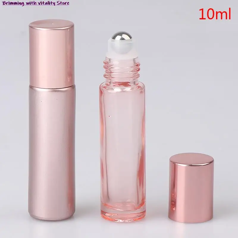 

Многоразовая Новая розовая Толстая стеклянная бутылка для эфирных масел, 10 мл