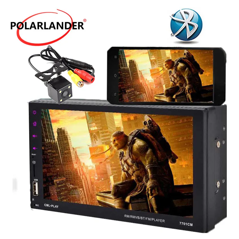 7 &quotUSB/FM/Aux Bluetooth MP5 плеер сенсорное зеркало ссылка на экран дистанционное