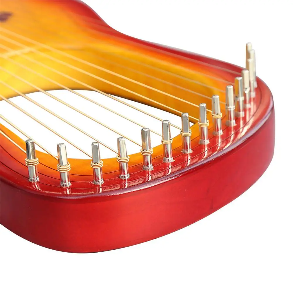 Harp 15-String C-Tone деревянная арфа с тюнинговым молотком водонепроницаемая сумка для