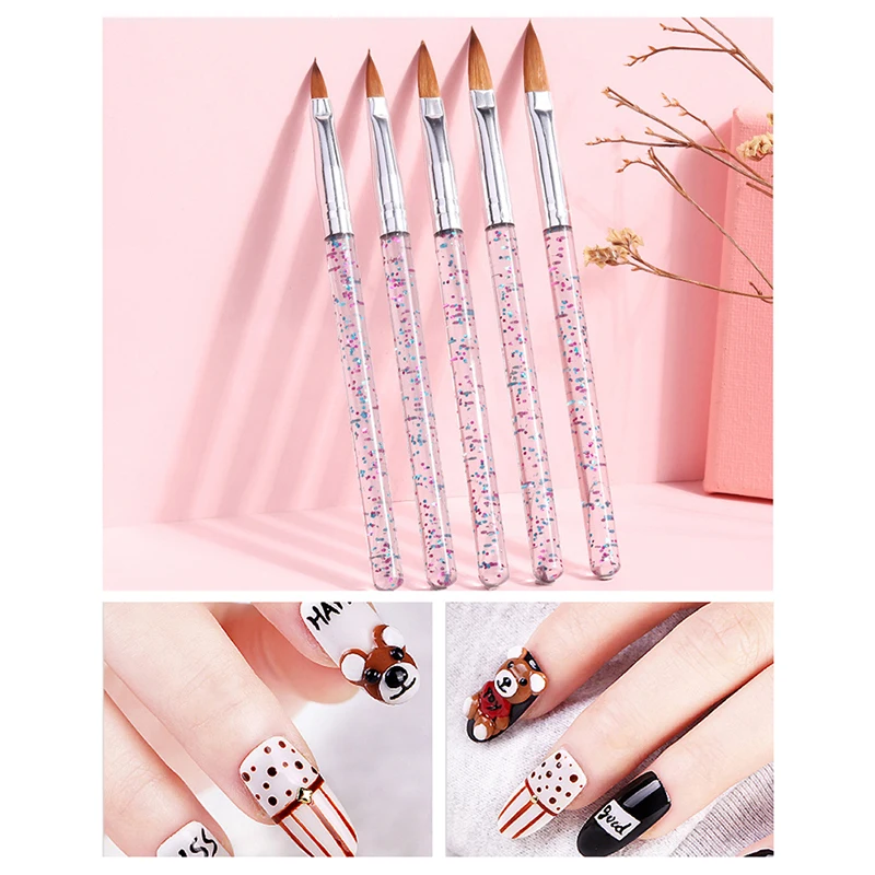 Двухсторонняя нейл арта точечной фиксацией кисть для рисования Ручка Маникюрный