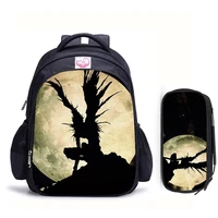 16 inch death note backpack anime children school bags orthopedic backpack teenager school boys girls mochila travel backpacks
