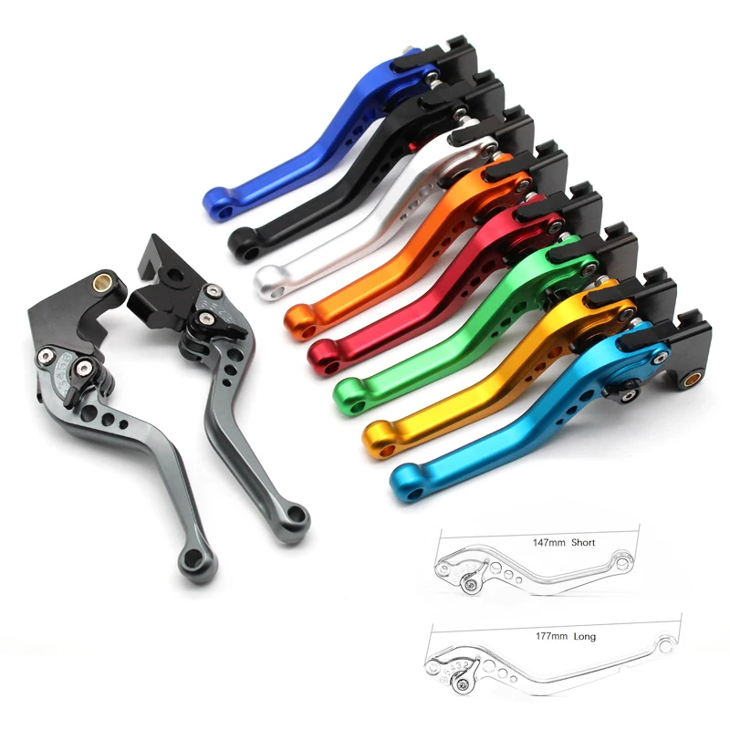 

Short/Long Brake Clutch Levers For Vespa LX150 LXV150 PRIMAVERA 150 SPRINT 150 2017-2019 Motorcycle Adjustable CNC Aluminum