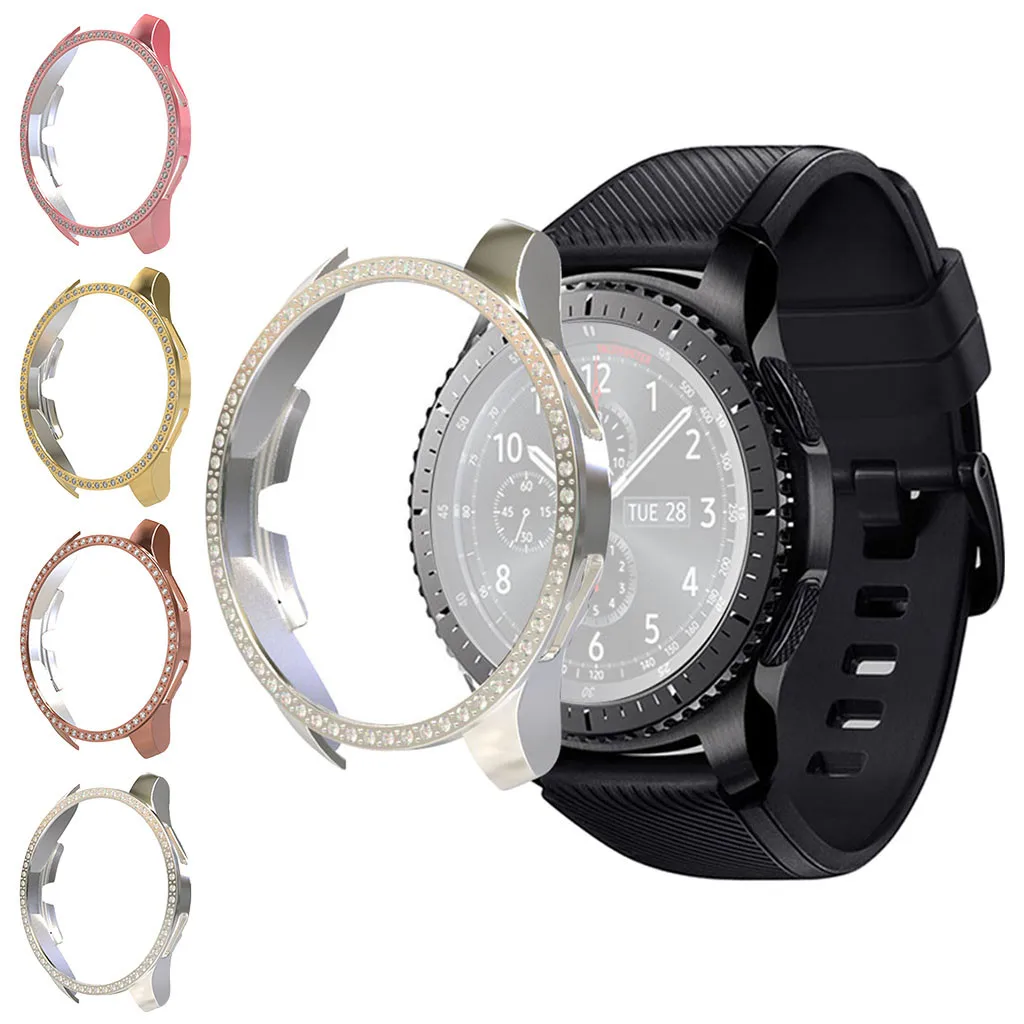 Ультратонкий Роскошный чехол из поликарбоната с кристаллами для наручных часов