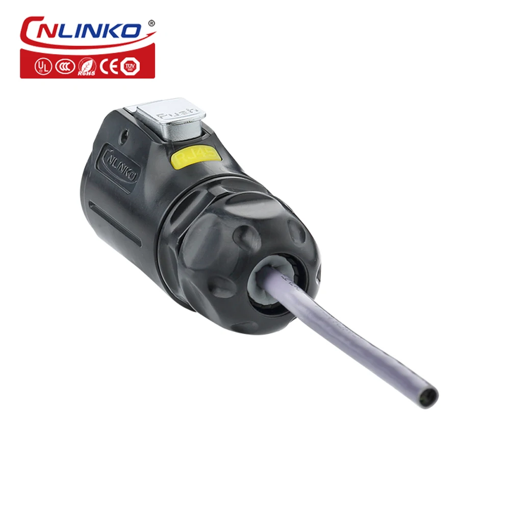 Cnlinko M24 PBT пластиковый корпус Ethernet RJ45 панель монтажная розетка промышленный rj45