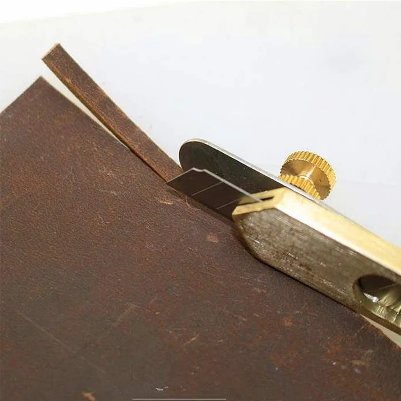 1PC Leather Craft Tools Incision Cutter DIY Copper Trimming Knife for Blade Cut into strips leather Cutting Tool | Дом и сад