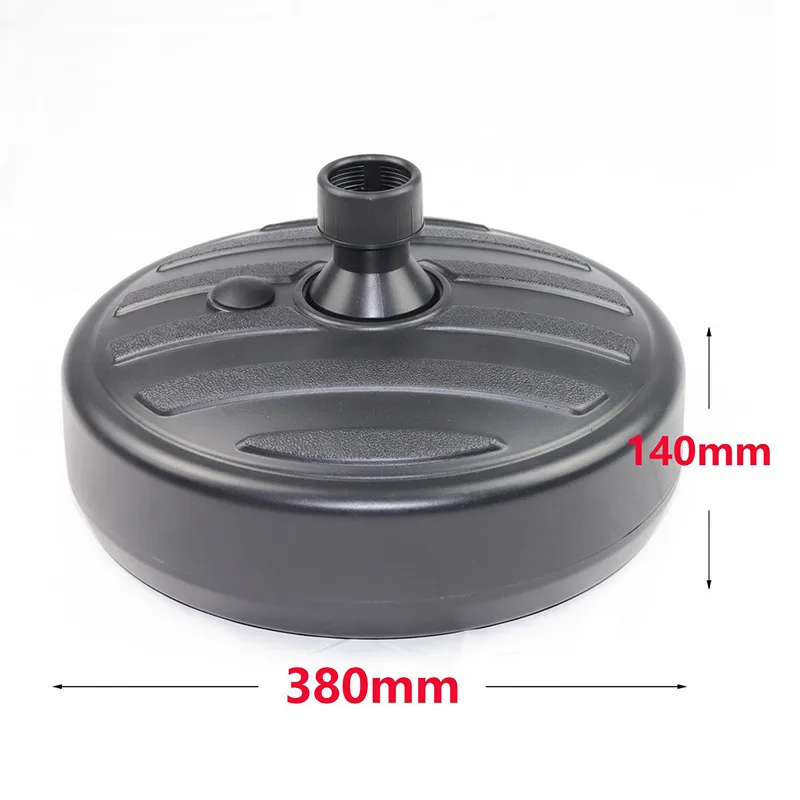 

Water Sand Filled Patio Umbrella Base 15.0'' Round Plastic Outdoor Market Umbrella Stand for Garden Lawn 35-38mm Rod DO