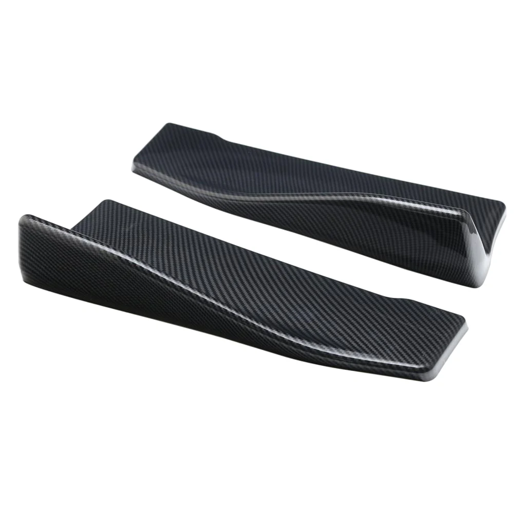 Pair of Universal Side Skirts 35CM Rear Exteriors Bottom Line Extensions Splitter Lip Car Diffusers Carbon Fiber | Автомобили и