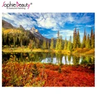 Картины из страз сделай сам Sophie Beauty, Осенний пейзаж, узор из страз, стразы, искусственный лес 202158