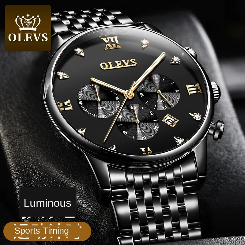 Популярные многофункциональные часы OLEVS спортивные водонепроницаемые мужские