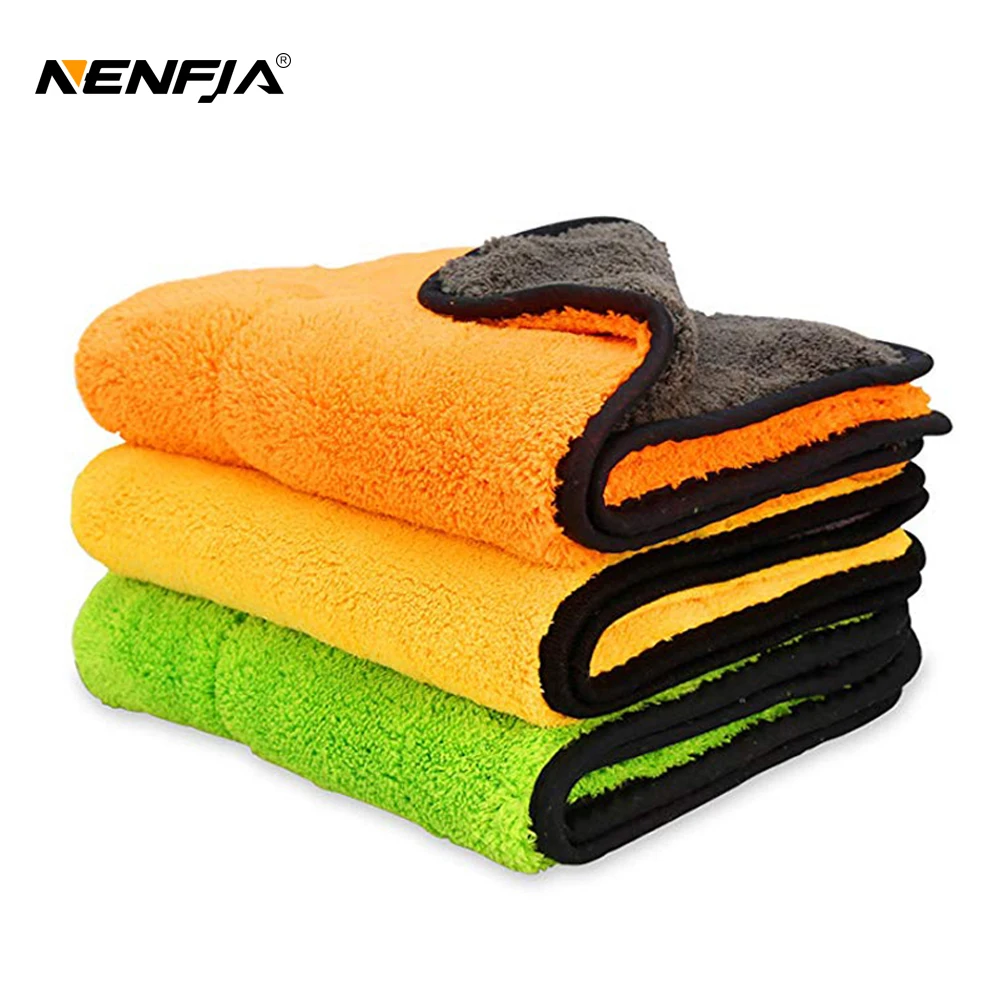 

3-5PCS Size 30*30CM Car Wash Wax Polish Detailing Super Absorbent Microfiber Towel Auto Paint Care Cleaning Drying Cloth Hemming