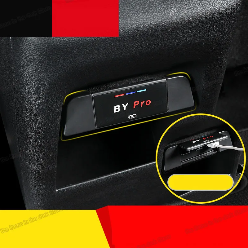 Автомобильная задняя USB-панель Lsrtw2017 Abs для Geely Azkarra Boyue Pro Atlas Emgrand 2020 2021 аксессуары