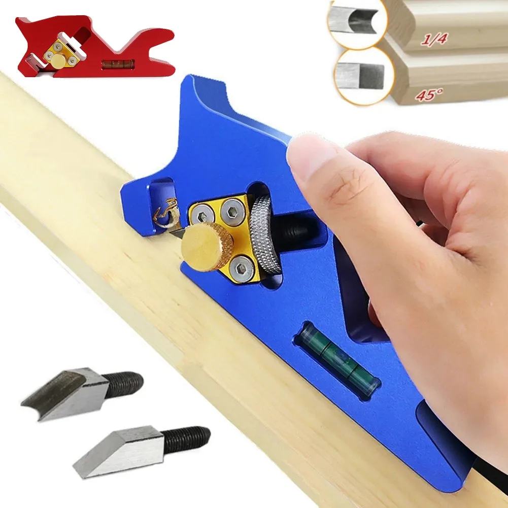 

1pc Chamfer Planer Head Woodworking Edge Corner Plane 45° Bevel Manual Planer Chamfering Trimming Tools Accessories