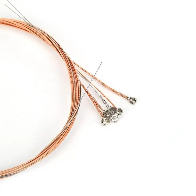 6pcs/set Durable Guitar Strings Not Easy to Damage Rust-proof Ballad Kits Copper Musical Instrument Part | Спорт и развлечения