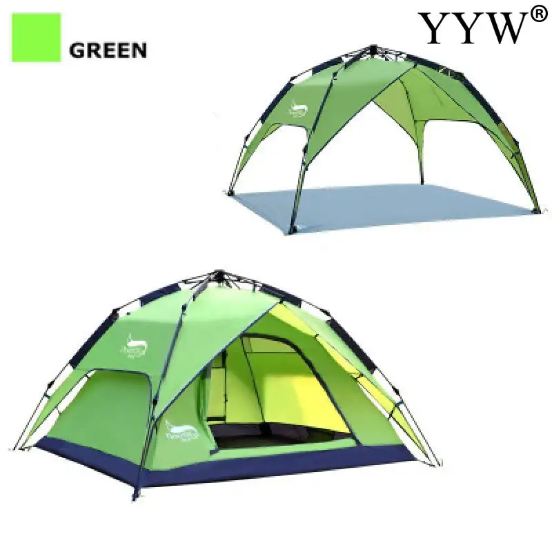 

Automatic Camping Tent Outdoor 3-4 Person Family Tent Double Layer Instant Setup Protable Backpacking Tent For Hiking Travel