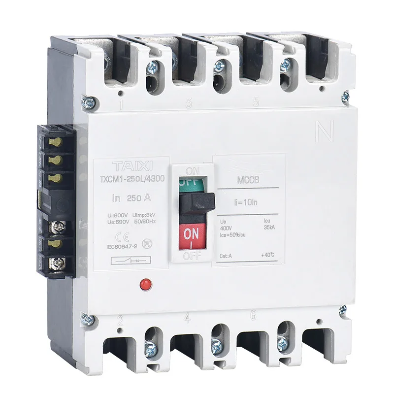 

Circuit Breaker MCCB 250A 315A 400A 630A 100A 1000A 1P 2P 3P 4P High Current Motor Transformer Equipment Protection